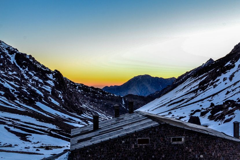 snow in Morocco